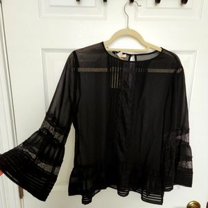 NWT Ella Moon sheer blouse, medium